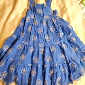 Mini Boden girls 3-4yrs blue amd white summer dress, great condition 💙